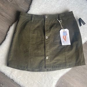 Olive Green Miniskirt